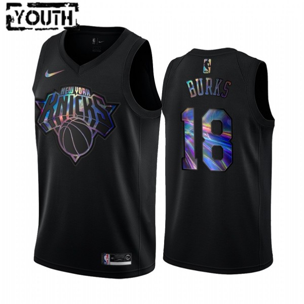 NBA New York Knicks Trikot Alec Burks 18 Iridescent HWC Collection Swingman - Kinder